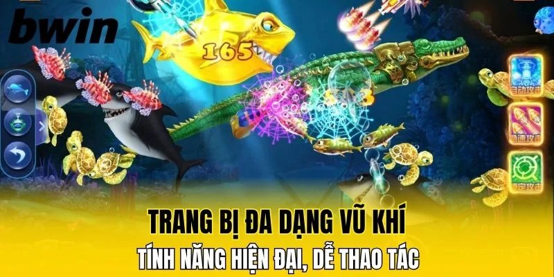 Đa dạng vũ khí với tính năng hiện đại