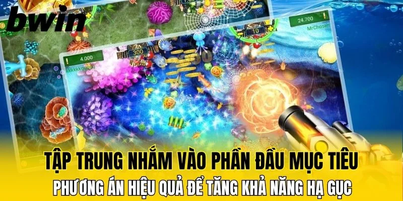 Tập trung nhắm vào phần đầu mục tiêu